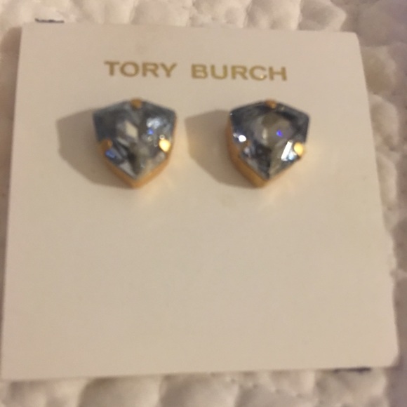 NWT Tory Burch Trilliant  Earrings Blue - Picture 5 of 5